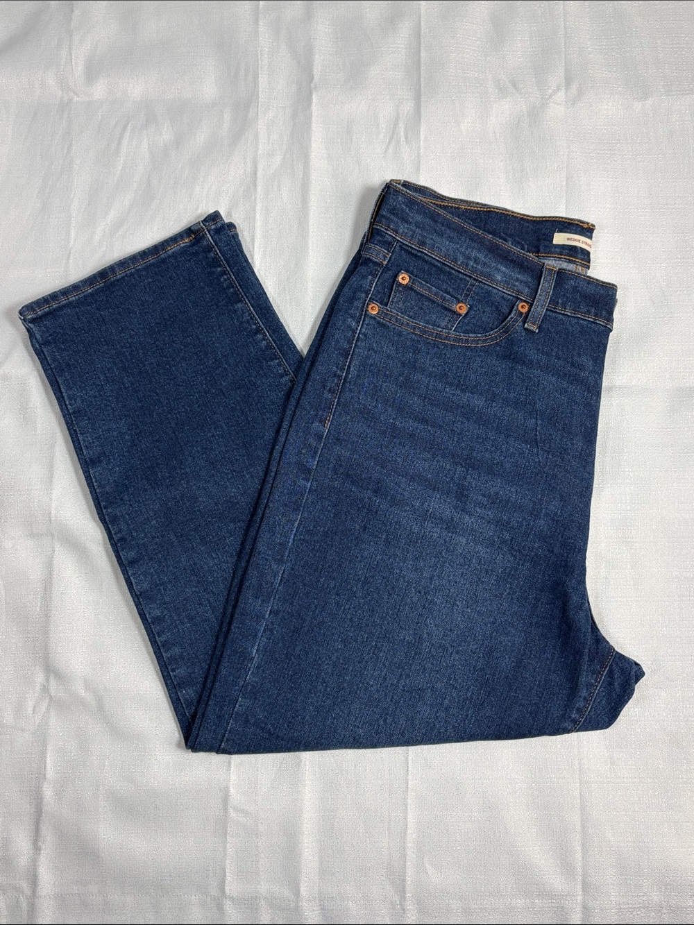 Levi’s Women’s 16W Button Fly Wedgie Straight Ankle Jean